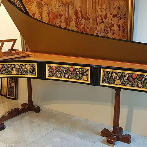 Big Italian harpsichord after Grimaldi built by Michel De Mayer