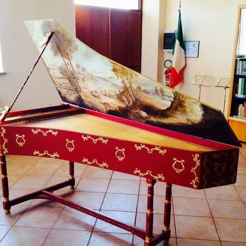 FLEMISCH HARPSICHORD 1 KEYBOARD after RUCKERS (grand ravalement) (Built by Claudio Tuzzi in 2001)